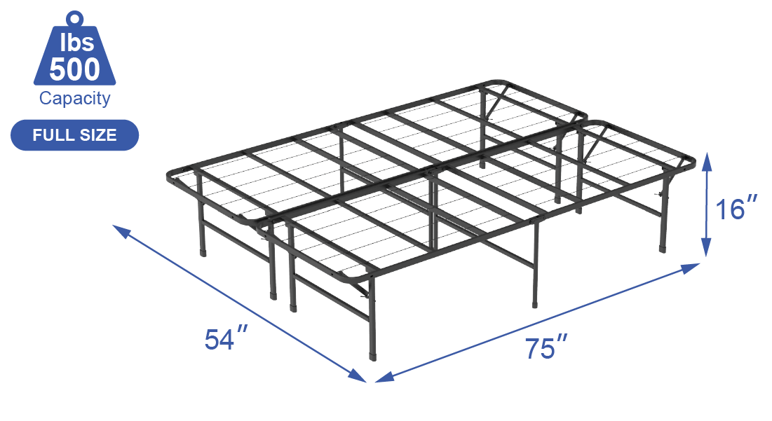 VENI 16 Inch Foldable Bed Frame Mattress Foundation