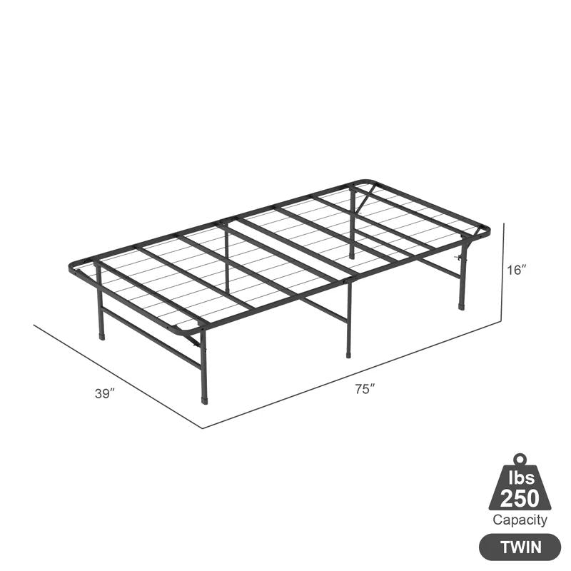 VENI 16 Inch Foldable Bed Frame Mattress Foundation