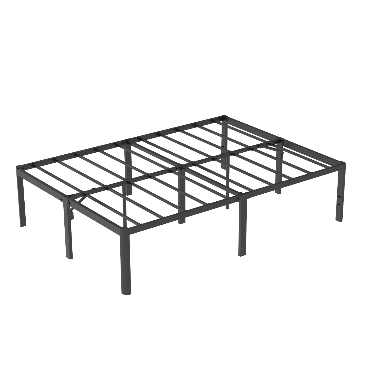 VENI Heavy Duty Steel Rounded Edge Bed Frame with Steel Slats