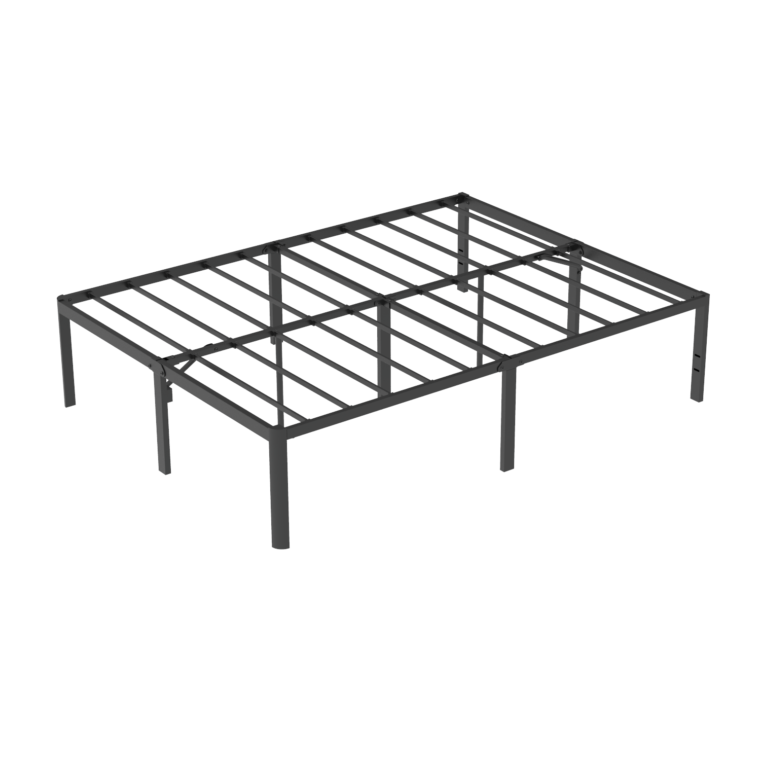 VENI Heavy Duty Steel Rounded Edge Bed Frame with Steel Slats