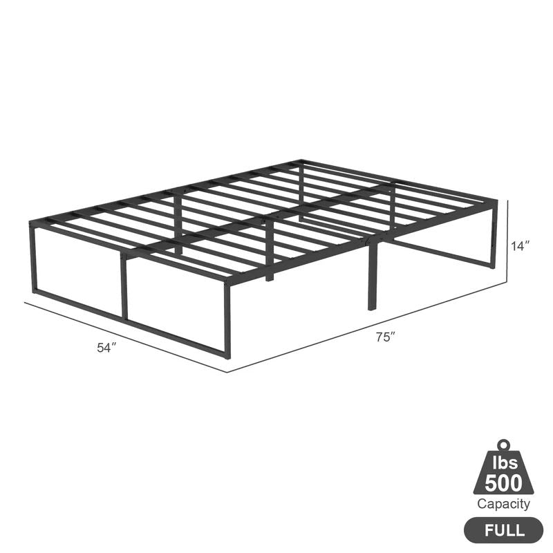 VENI HOME Modern Strong Durable Bed Frame Metal Platform Bed