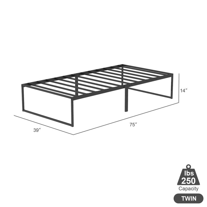 VENI HOME Modern Strong Durable Bed Frame Metal Platform Bed