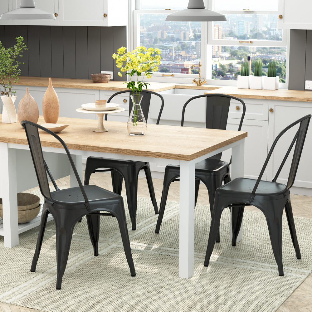 VENI Metal Dining Chair Set of 4